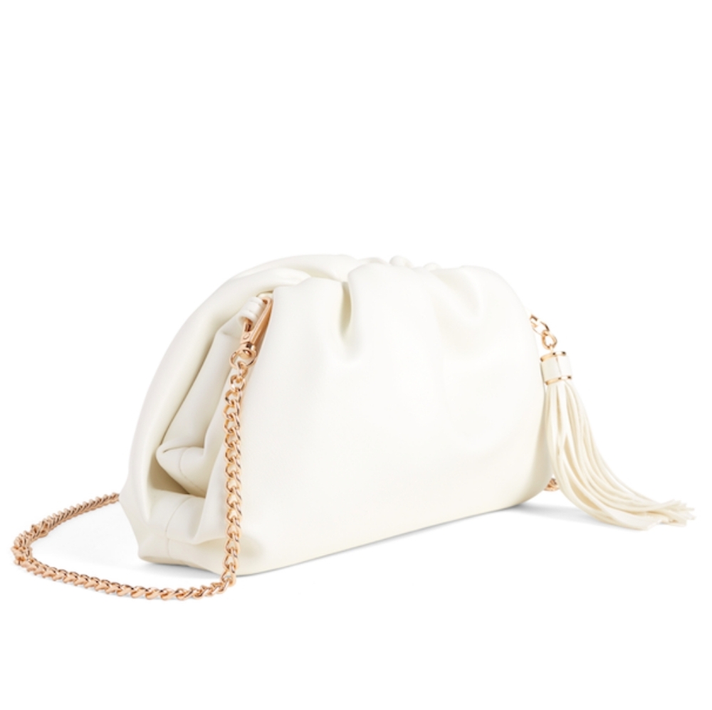 UNDERSTATED LEATHER Crescent Clutch
